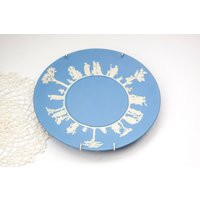 Vintage Wedgewood Plate Blue Jasperware Sacrifice Pattern | English Pottery Jasper Ware Made in England | Etsy (US)