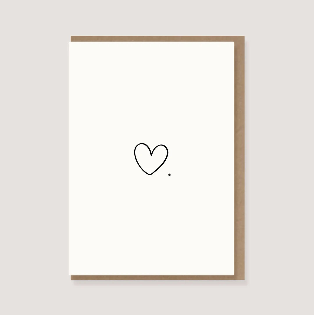 Karte - zur Hochzeit - "Herz." - Glückwunschkarte zur Hochzeit, Klappkarte mit Umschlag, Hochze... | Etsy (US)