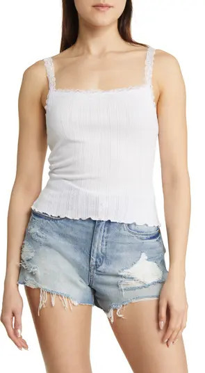 BP. Pointelle Lace Baby Tank | Nordstrom | Nordstrom