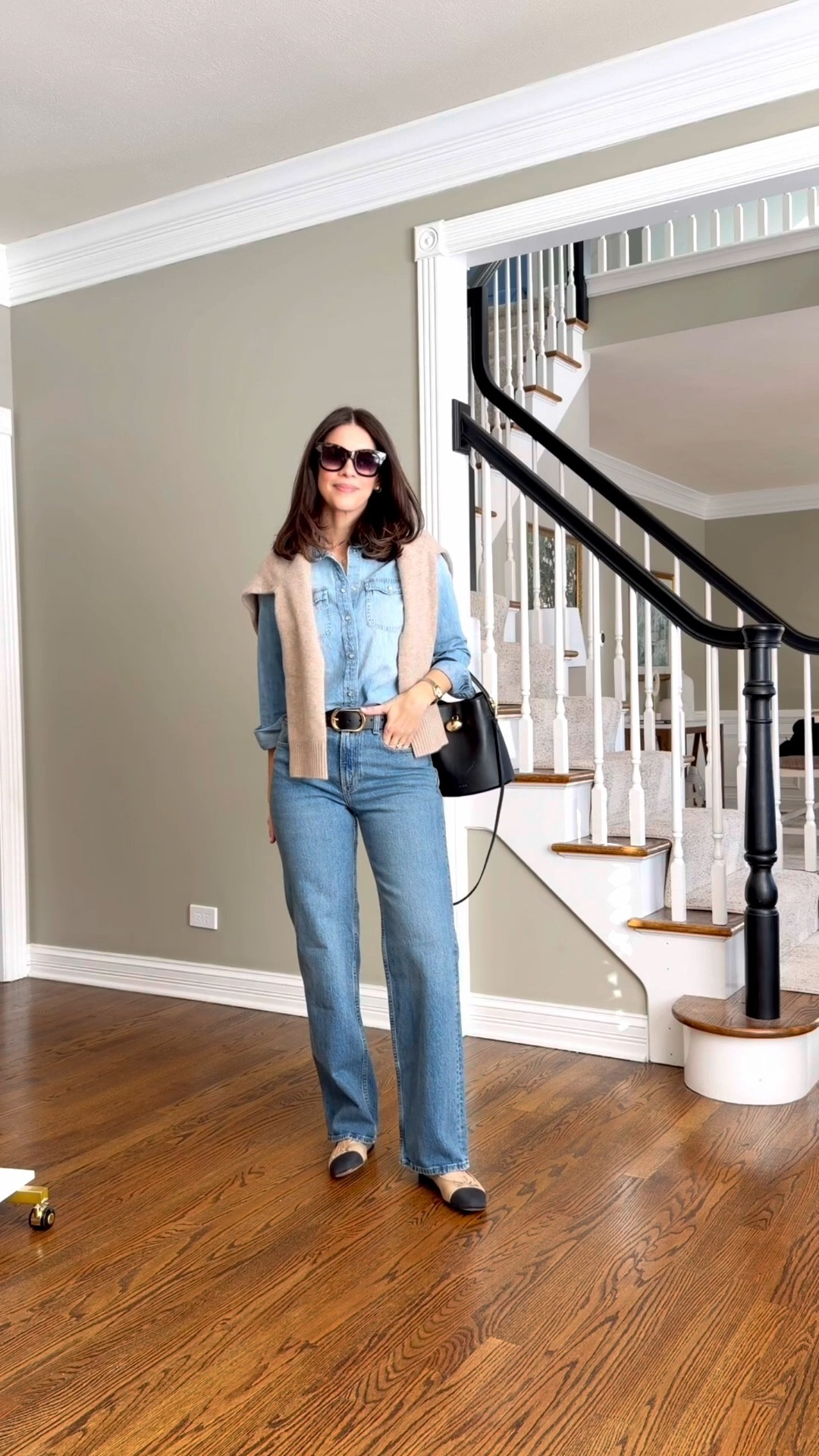 Winter to spring outfits with jeans
Jeans are TTS in Medium. I love these jeans! They’re so flattering I did a size 27 regular 
Chambray shirt size Small
Cashmere sweater size smalll

#LTKSeasonal #LTKOver40