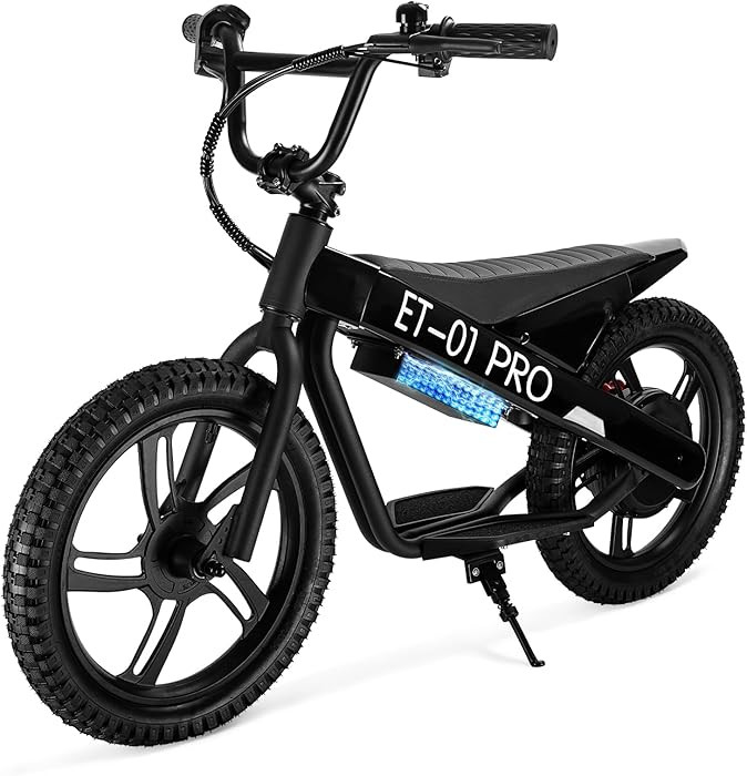 Kids Electric Bike, 350W Motor, 15.5 MPH, 36V 5.2Ah, 10 Miles, 16" Tires, Dual Braking System, Su... | Amazon (US)