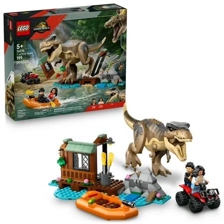 LEGO Jurassic World T. rex River Escape - Dinosaur Toy For Kids, Boys, and Girls, Ages 5-7 - Jurassic World Toy Boat and LEGO Minifigures - Creative Dinosaur Gift for Movie Fans - 76975 | Walmart (US)