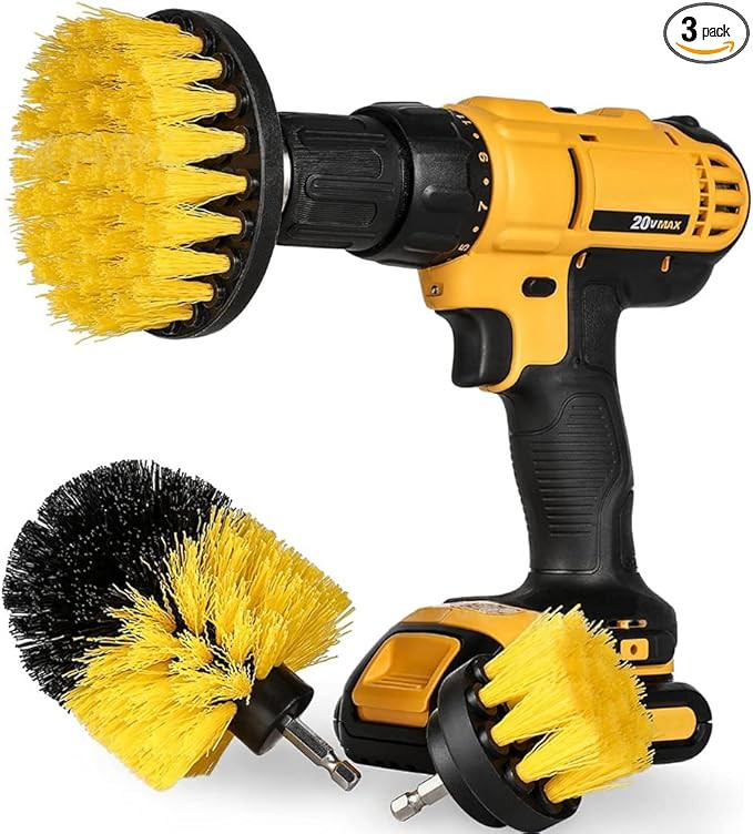 [3 Pack Set] Auto Detailing Drill Brush Set, Wheel Cleaner Brush, Car Cleaner Wash Brush Supplies... | Amazon (US)
