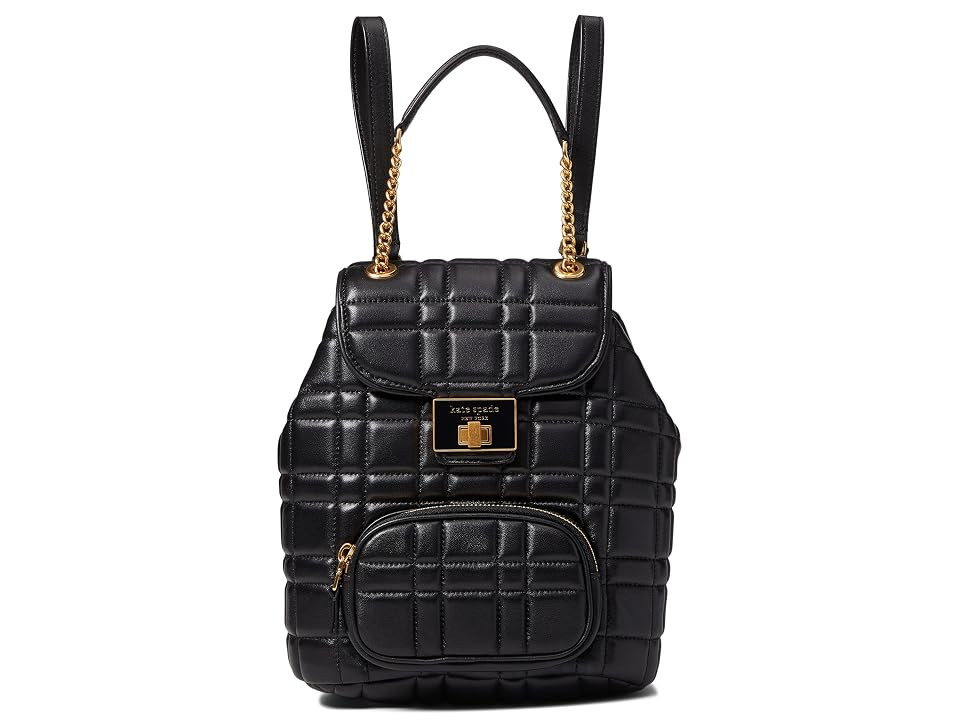 Kate Spade New York Evelyn Quilted Backpack (Black) Backpack Bags | Zappos