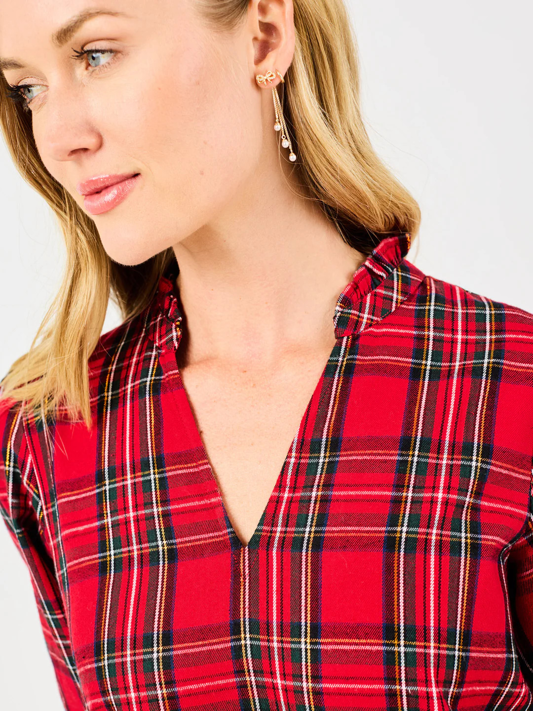 Naomi Dress | Red Plaid | Mary Square