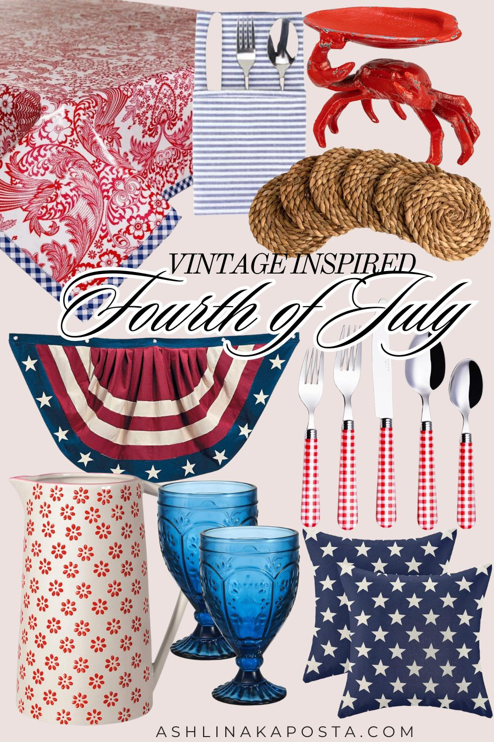 Vintage inspired 4th of july entertaining decor for the home - best finds on #amazon 

 #LTKSummerEdit #LTKHome