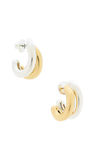 Florence Earrings in Two Tone | Revolve Clothing (Global)