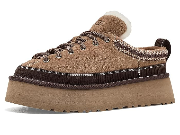 UGG Heritage Lace-Up Slippers Women's Slippers Burnt Cedar: 6 B - Medium, Suede | Zappos.com