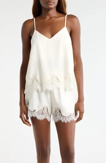 Midnight Lace Trim Camisole & Shorts | Nordstrom