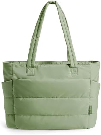 BAGSMART Tote Bag for Women, Lightweight Puffy Tote Bag with Compartments Shoulder Bag Handbag fo... | Amazon (US)