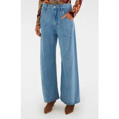 FARM Rio Wide Leg Jeans in Denim at Nordstrom, Size 28 | Nordstrom
