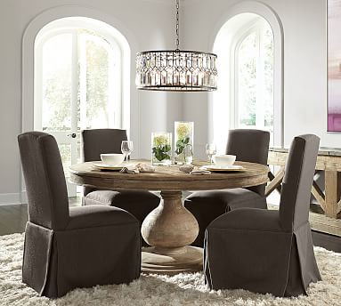 Carrie Round Reclaimed Wood Dining Table | Pottery Barn (US)