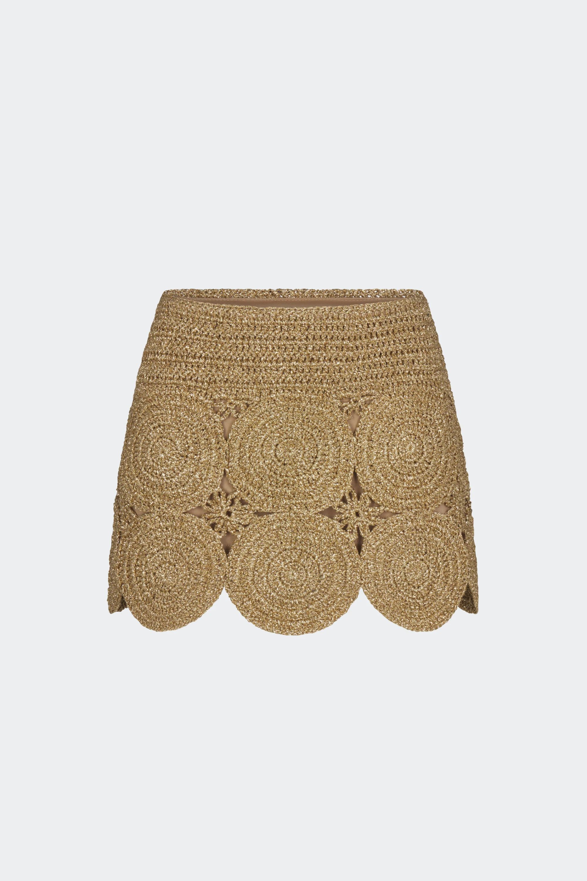 Beep
           Mini Skirt in Star Gold | Simon Miller