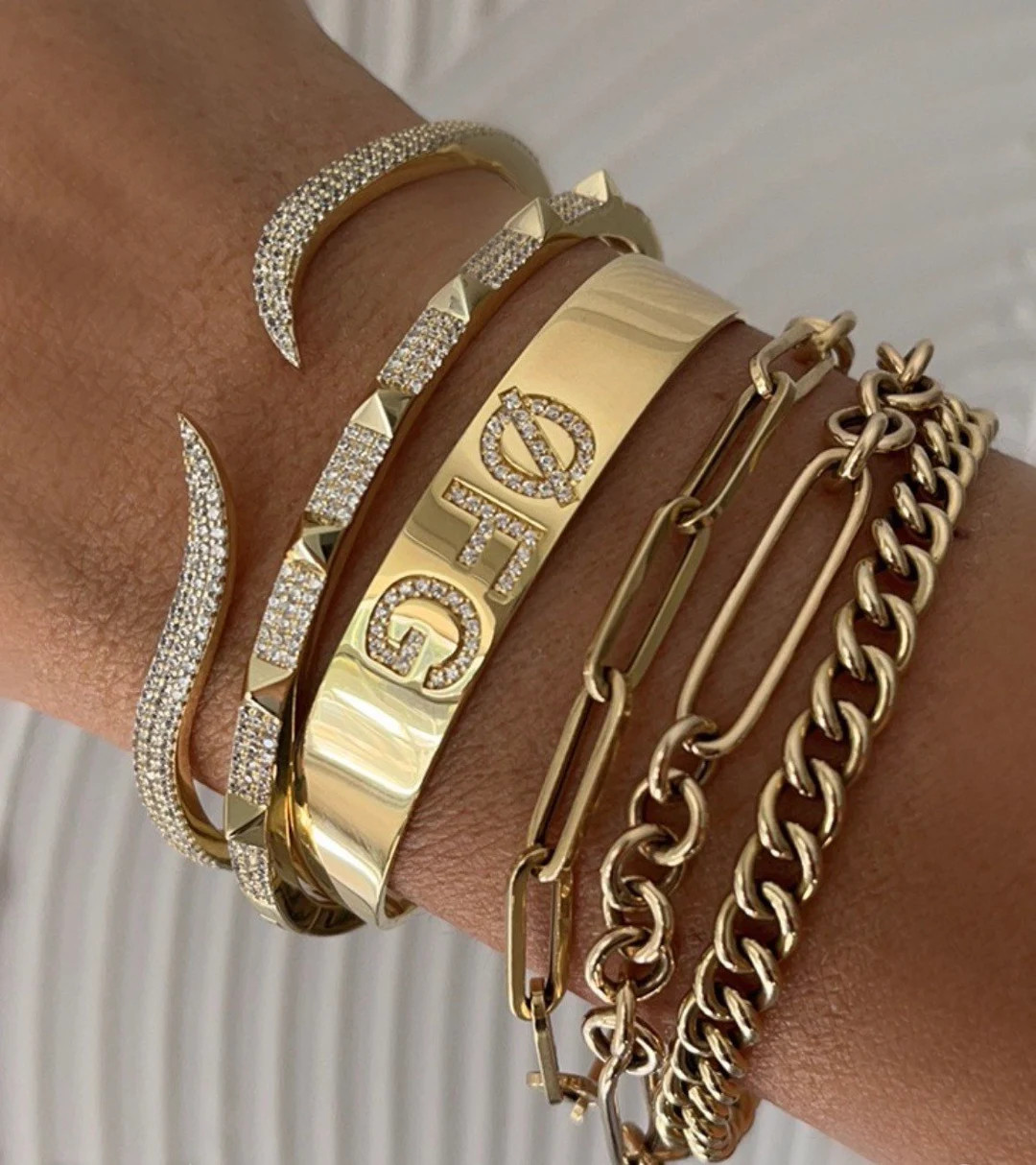 14k Nameplate Cuff Bangle Personalized Birthdate name Bracelet initials Bracelet 14k Gold Over 92... | Etsy (US)