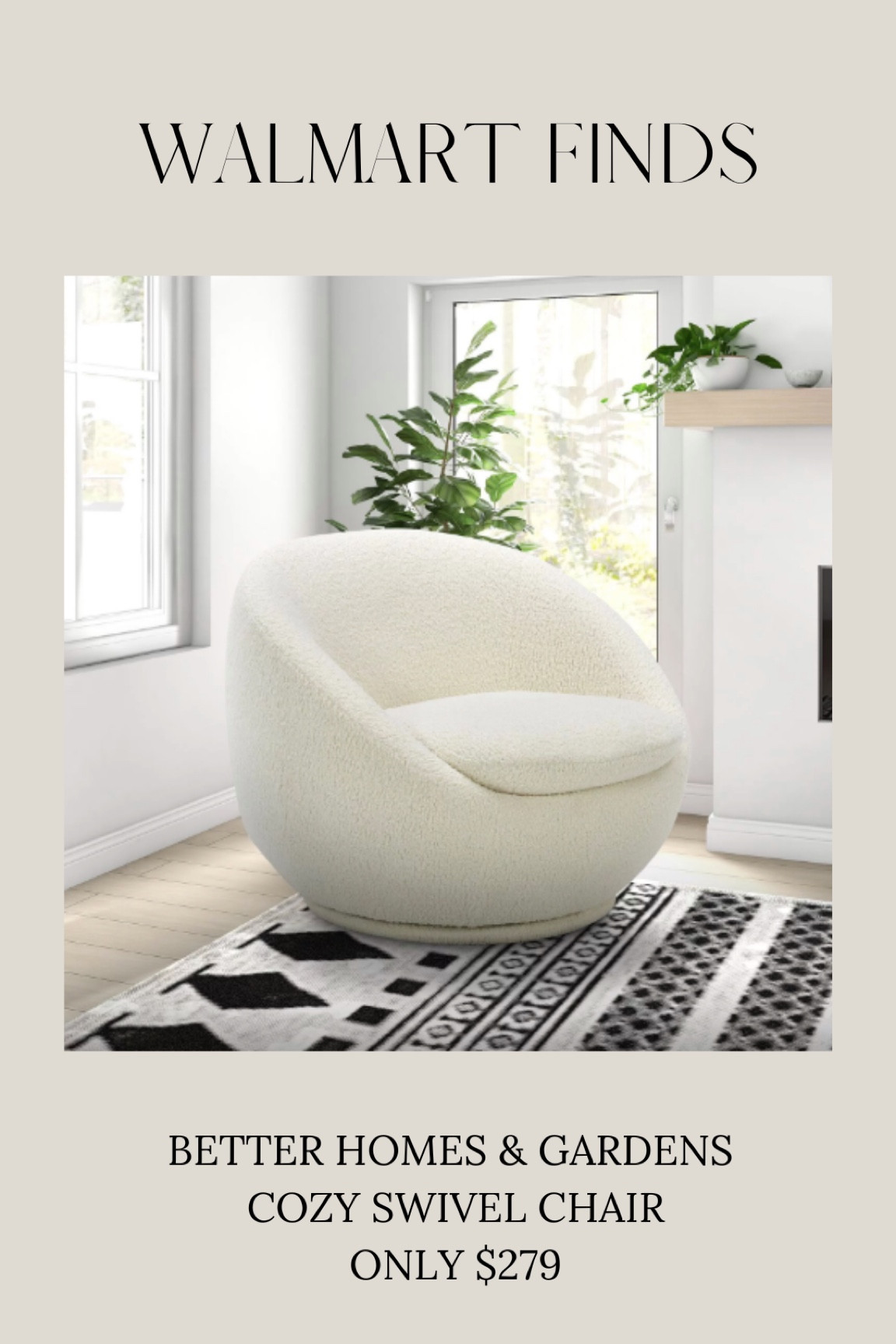 Can’t believe this chair is from Walmart! 

#LTKhome #LTKFind