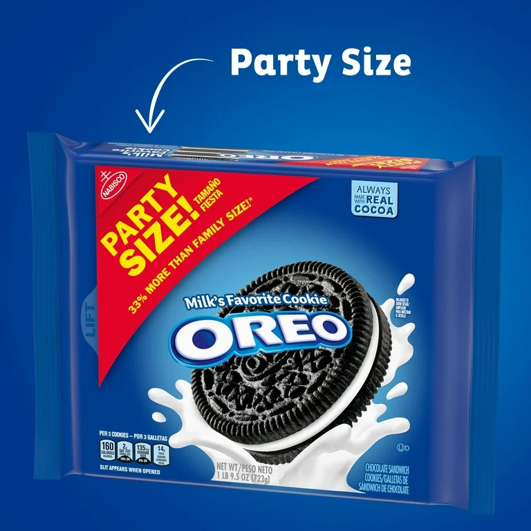 OREO Chocolate Sandwich Cookies, Party Size, 25.5 oz | Walmart (US)