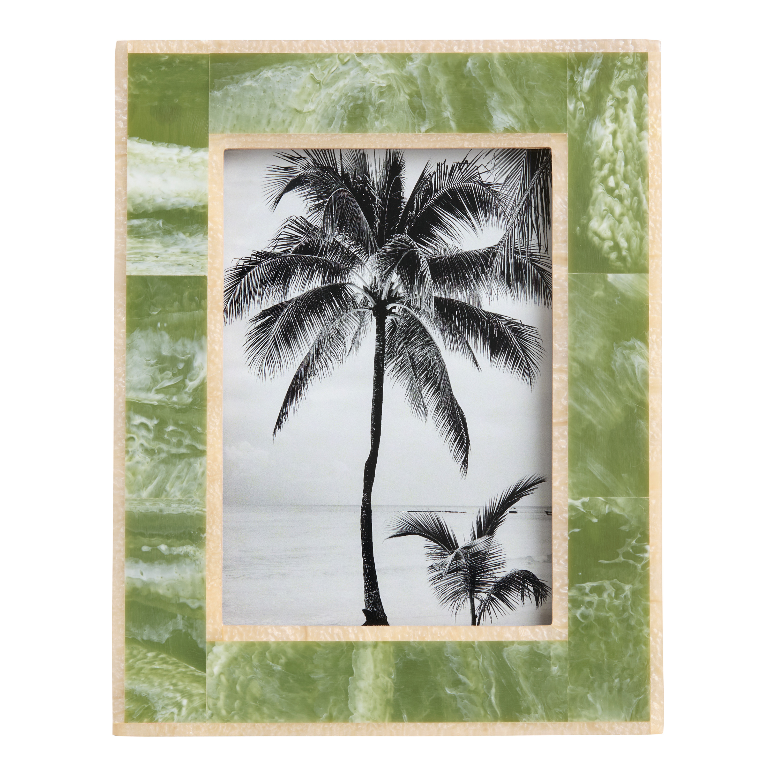 Green Marbled Resin Picture Frame | World Market