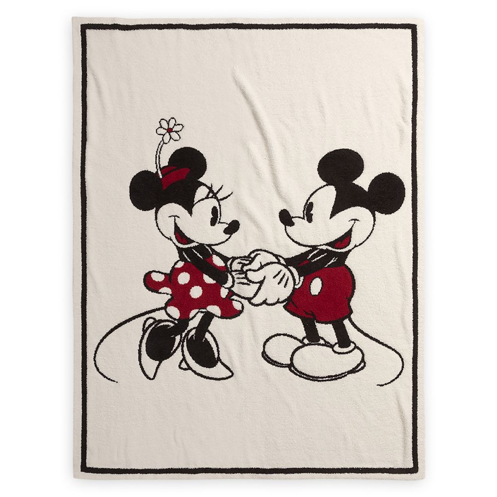 Mickey and Minnie Mouse Blanket by Barefoot Dreams | Disney Store