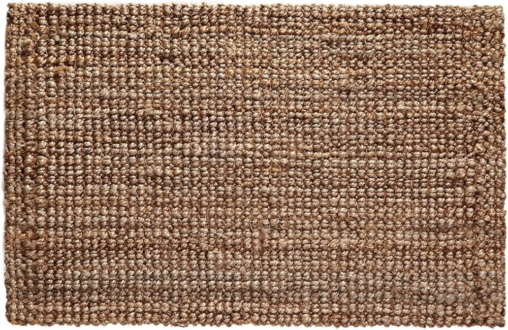 Irongate Classic Jute Solid Handwoven Reversible Ribbed Jute Area Rug, 4' X 6', Natural | Amazon (US)