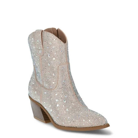 Madden NYC Women s Bling Short Cowboy Boots | Walmart (US)
