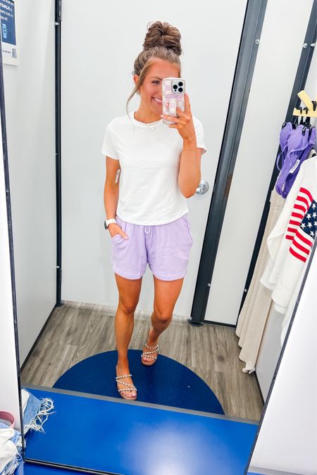 Wearing a Size medium in the white tee and small in the shorts! 

Old navy finds, old navy comfy style, comfy travel day outfit, white basic tee, purple cotton shorts, purple comfy lounge shorts

#LTKStyleTip #LTKSeasonal #LTKSaleAlert
