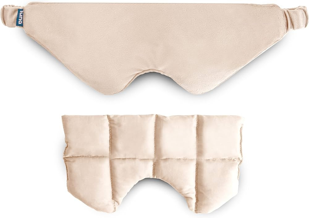 Luna [Weighted Sleep Mask] Cooling & Heated Weighted Eye Mask | Lightweight & Comfortable Sleepin... | Amazon (US)