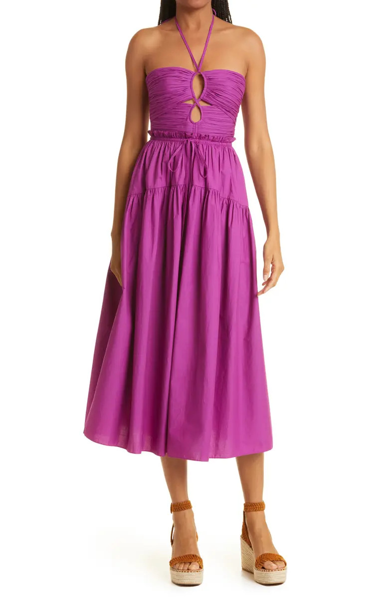 Ulla Johnson Ella Halter Midi Dress | Nordstrom | Nordstrom