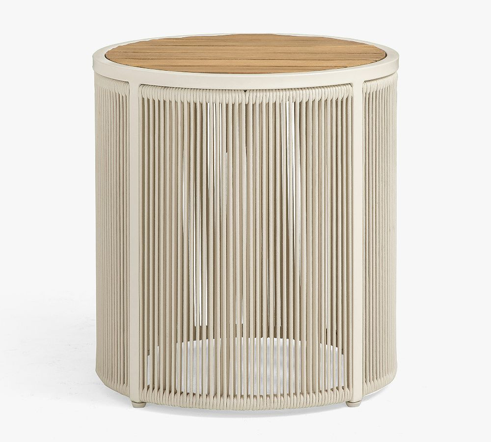 Lakewood Rope Round Outdoor Side Table (18") | Pottery Barn (US)