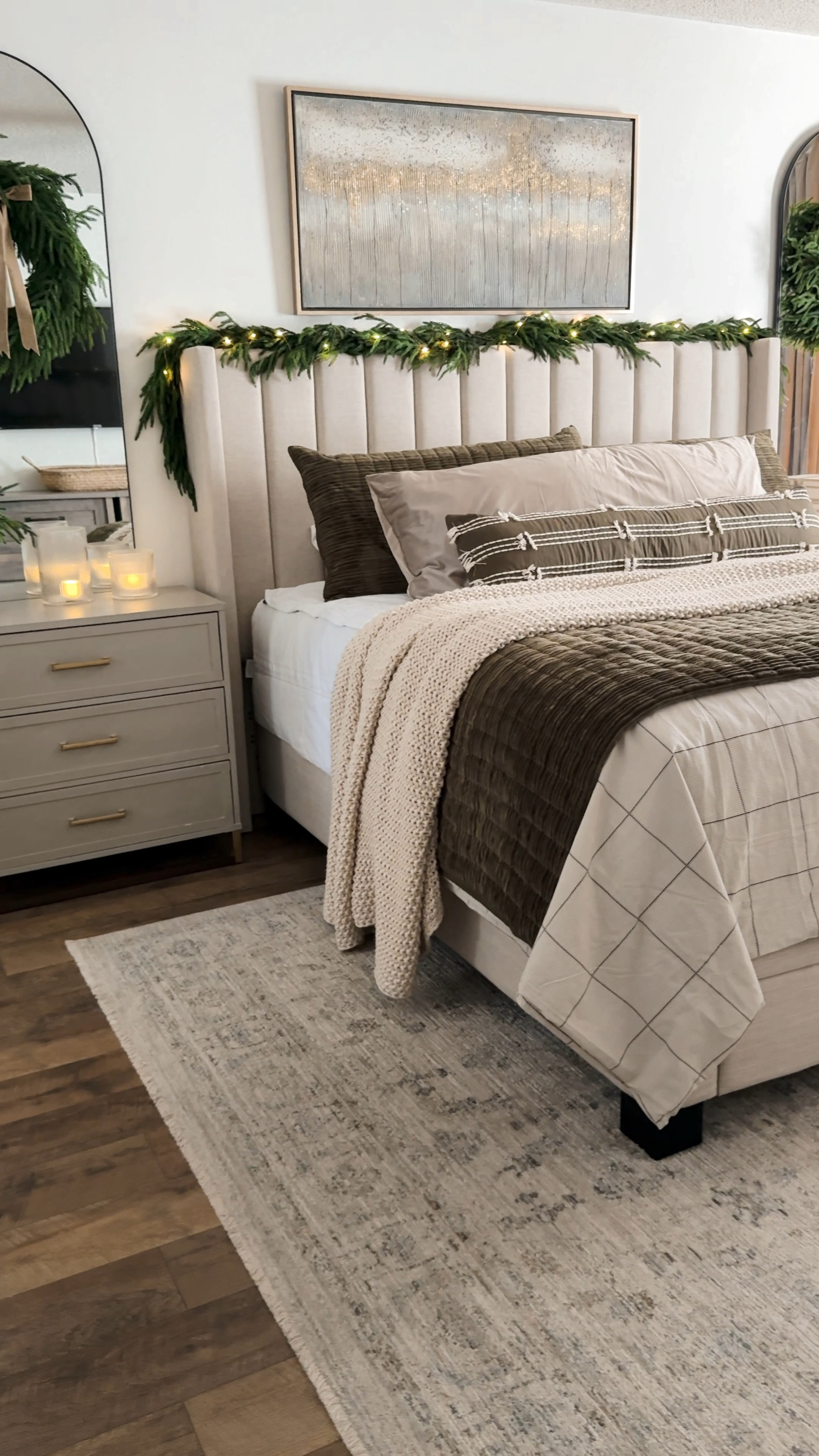 Cozy Christmas bedroom views 

#LTKSeasonal #LTKHoliday #LTKHome