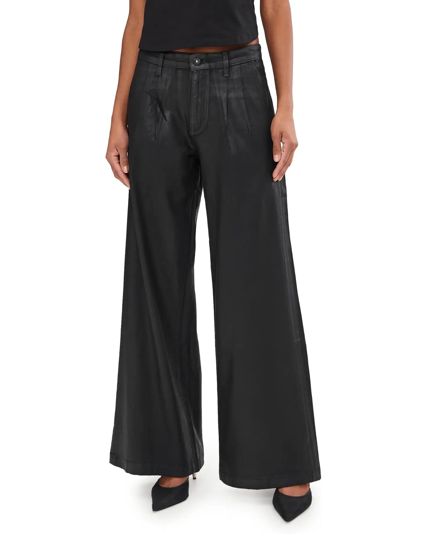 Dorine Mid Rise Pleated Palazzo | Zappos