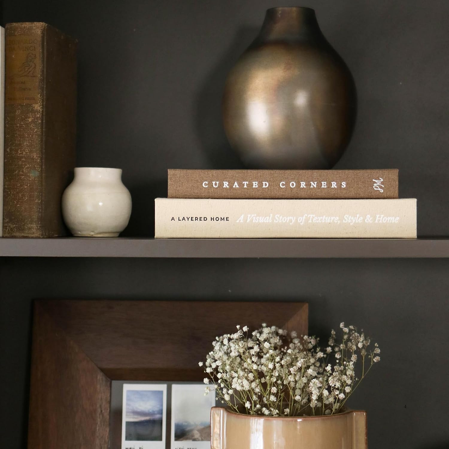 Decorative Books for Home Decor - 2 Linen Fake Books for Decorating Shelf | Faux Book Box Set for... | Amazon (US)