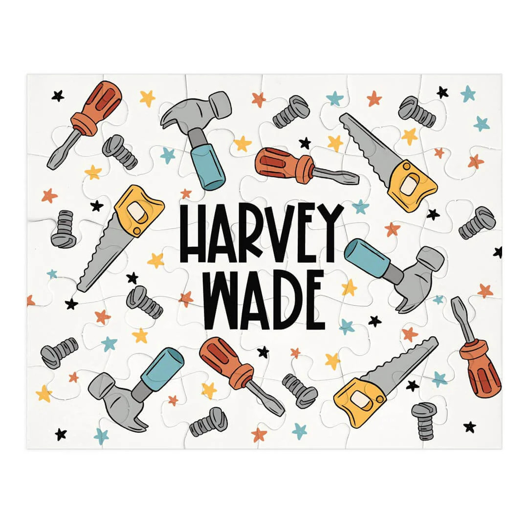 Kids Personalized 30 Piece Puzzle | Hammer Time | Caden Lane