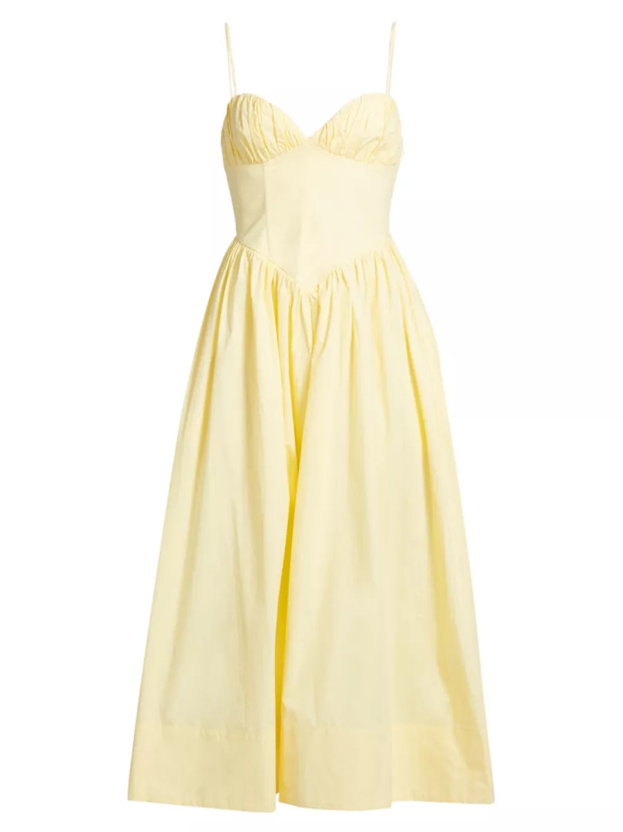 Carmine Cotton Fit & Flare Midi-Dress | Saks Fifth Avenue