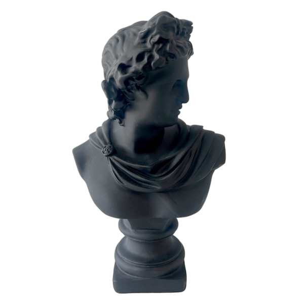 Black Polyresin Bust Figurine, 11", sold by At Home | At Home