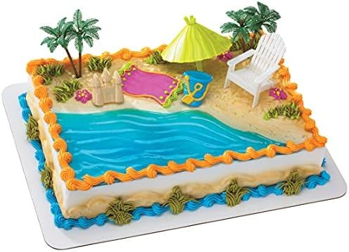 Beach Chair and Umbrella DecoSet Cake Decoration | Amazon (US)