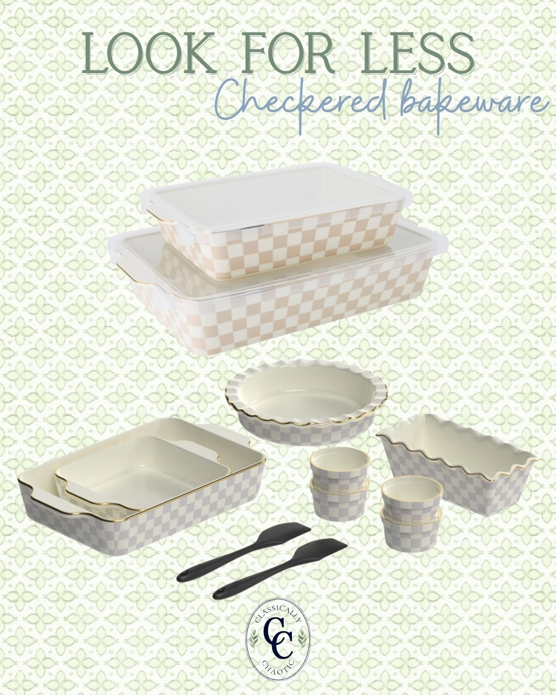 Checkered bakeware and casserole sets that look name brand but for a fraction of the price! These are so beautiful and selling fast!

#LTKHome