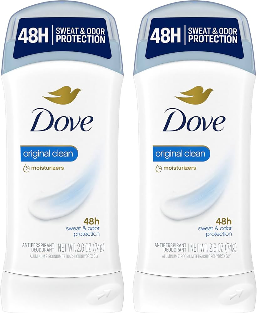 Dove Invisible Solid Antiperspirant Deodorant Stick 2 Count Original Clean, for Women, For All Da... | Amazon (US)