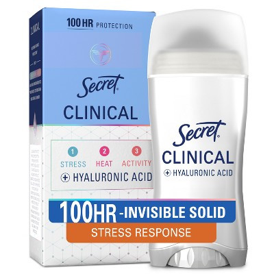 Secret Clinical Strength Invisible Solid Antiperspirant & Deodorant for Women - 2.6oz: Under Arm, Animal By-Product-Free | Target