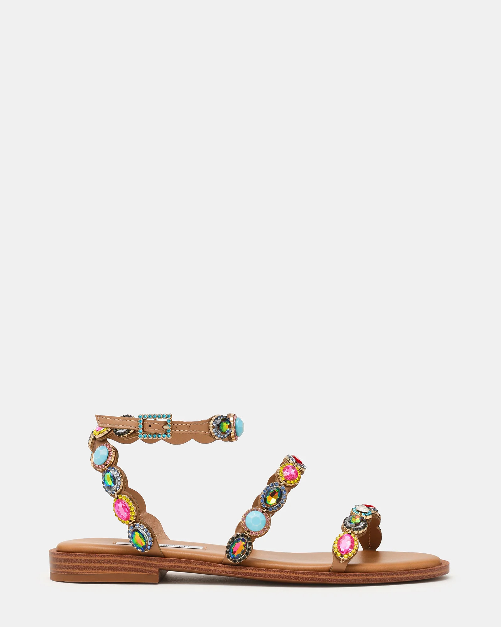 TAWNIE Bright Multi Stone Strappy Ankle Strap Women's Sandal | Steve Madden (US)