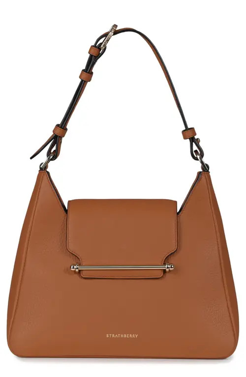 Strathberry Multrees Leather Hobo in Tan at Nordstrom | Nordstrom