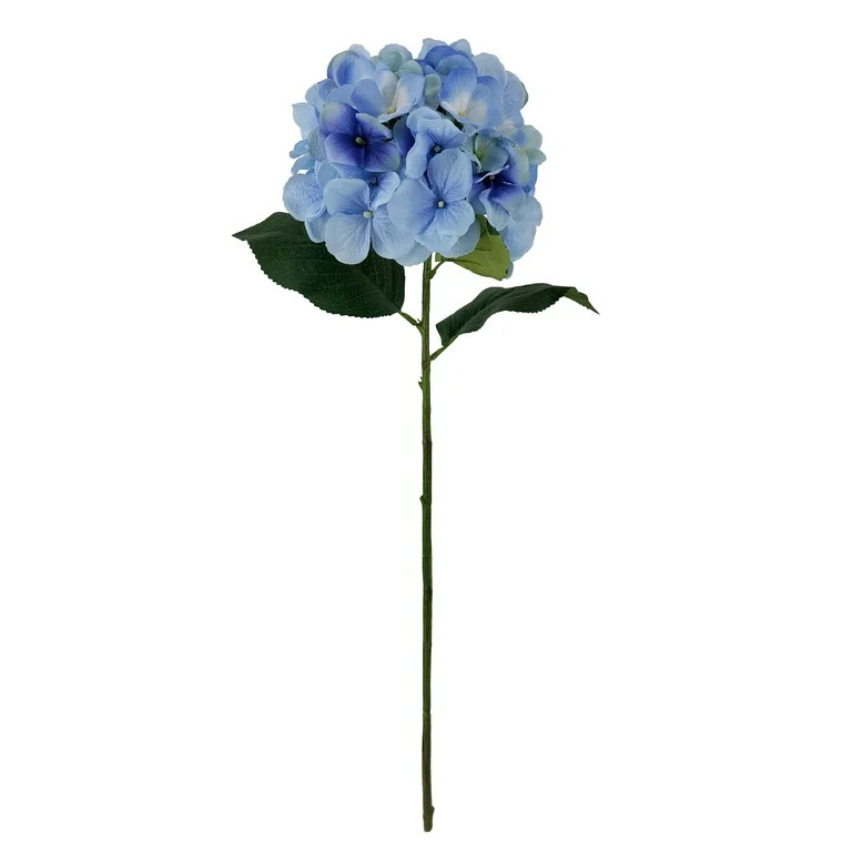 Mainstays 24" Artificial Flower Hydrangea Stem, Blue Color. Indoor Use. | Walmart (US)