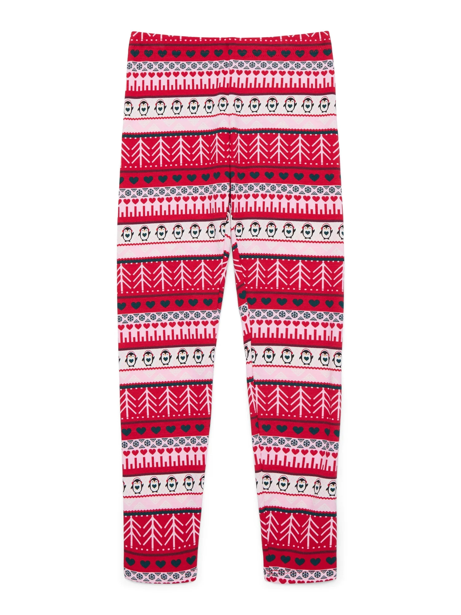 Holiday Time Girls Christmas Printed Leggings, Sizes 4-18 | Walmart (US)