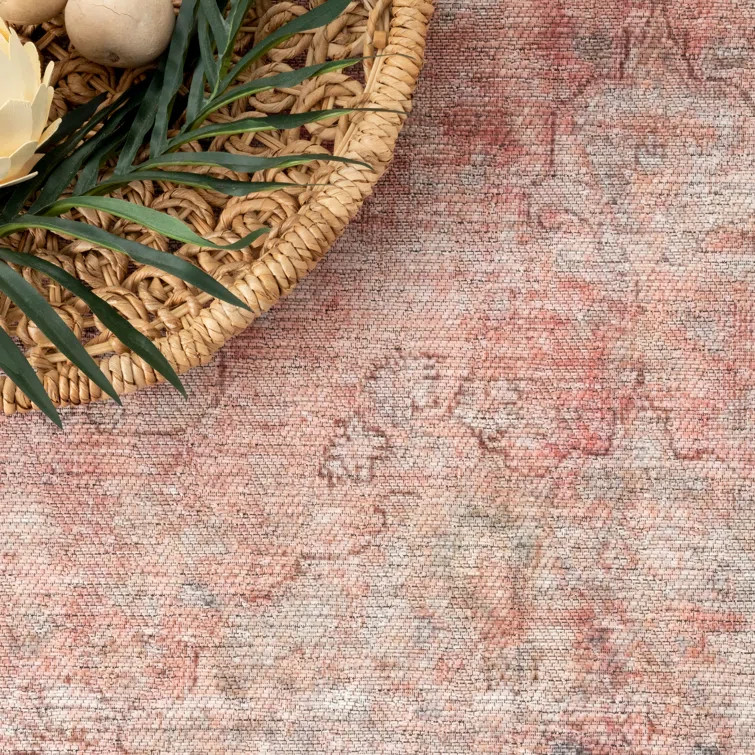 Laci Power Loom Red Rug | Wayfair Professional