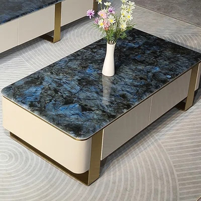 Minimalist Microcrystalline Stone Coffee Table | Wayfair North America