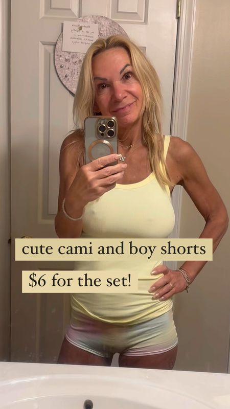 These $3 camis are amazing- comfy ribbed fabric and they don’t get stretched out like most. Stock up!

So cute mixed and matched with the $3 big shorts- what are you waiting for? Treat yourself!

xoxo
Elizabeth 

#LTKover40 #LTKActive #LTKstyletip