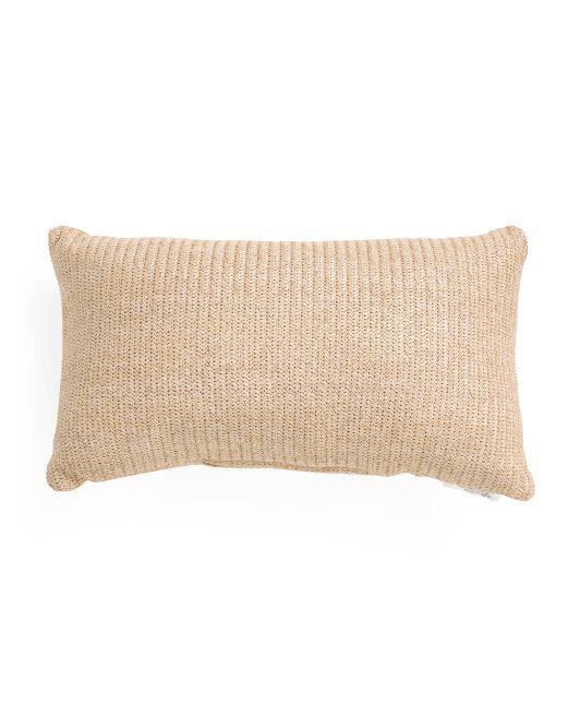 14x24 Indoor Outdoor Natural Fiber Pillow | TJ Maxx