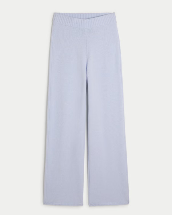 Women's Gilly Hicks Sweater-Knit Straight Pants | Women's Sale | HollisterCo.com | Hollister (UK)