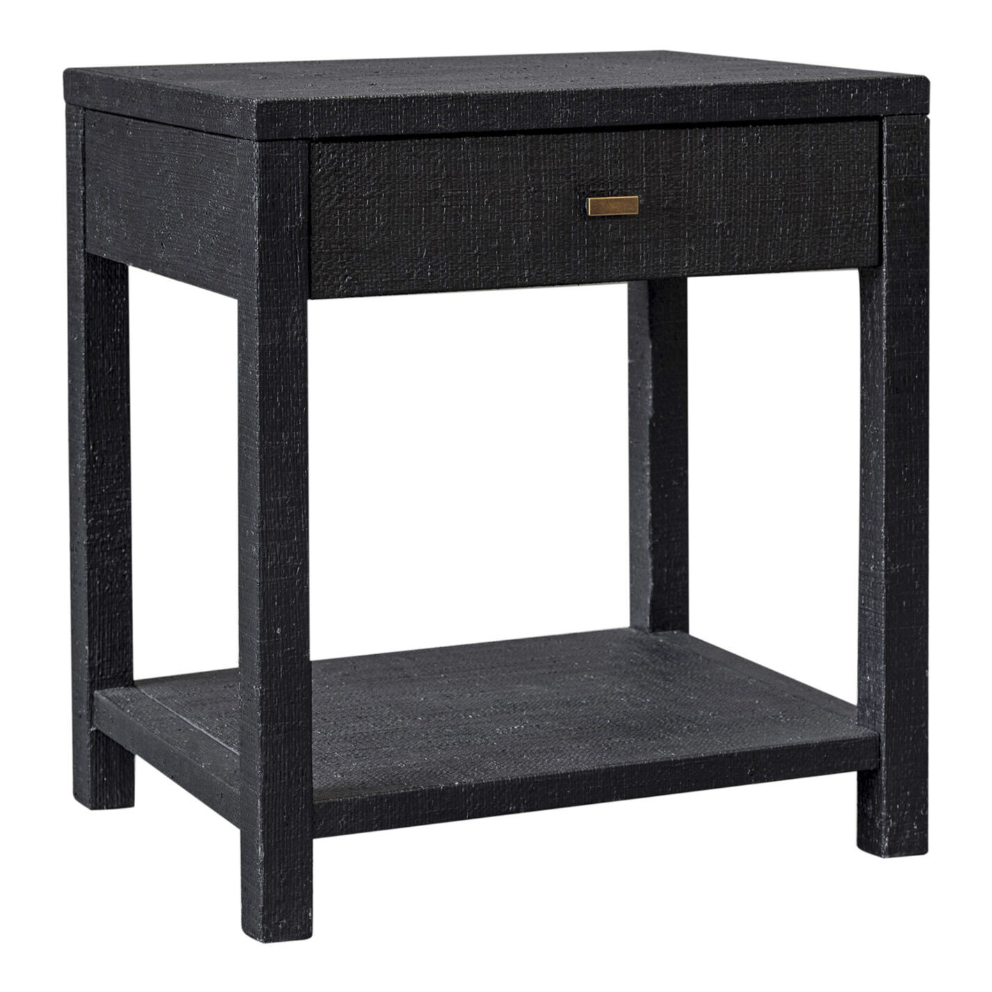 Violette Handwoven Raffia Nightstand with Drawer | World Market