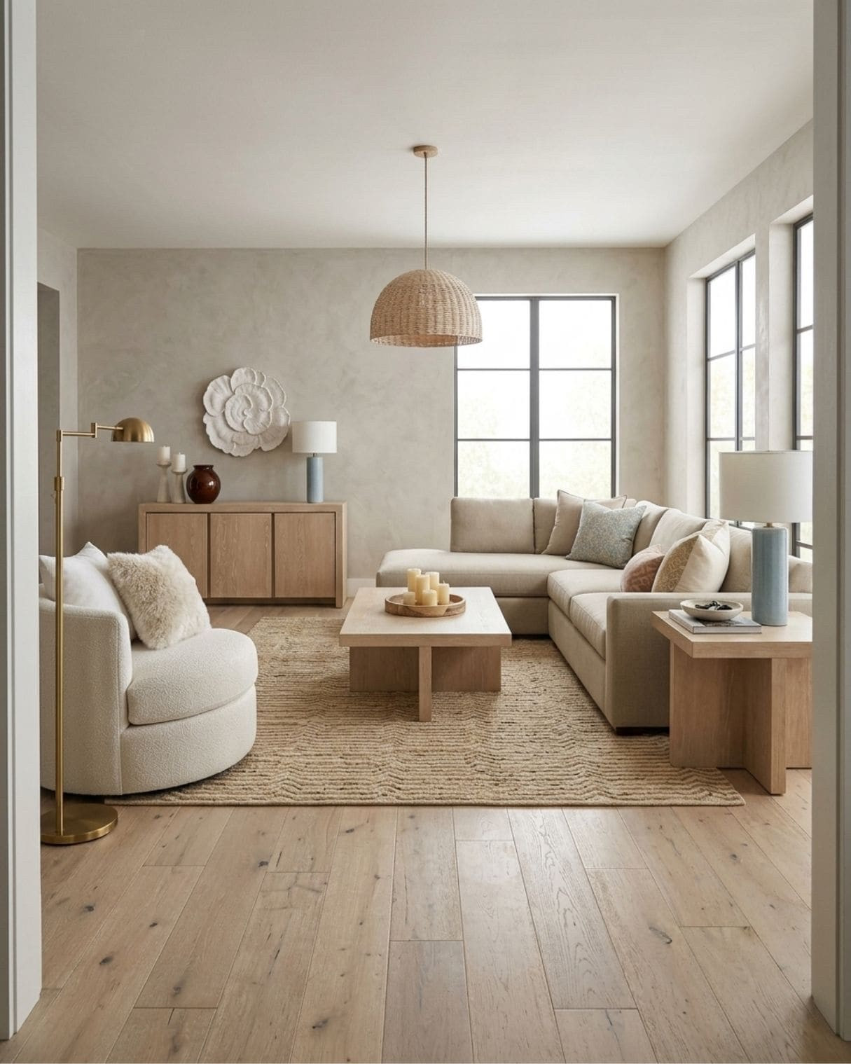 Cozy Organic Modern Living Room

*Note: This is a digital room mockup showcasing product styling ideas from my room design mood board.

#LTKHome
