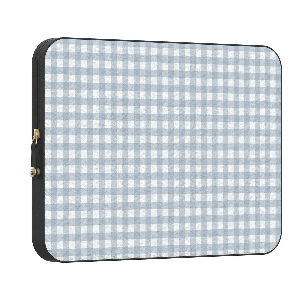 Pastel Picnic   Blue Gingham Laptop Case | CASELY